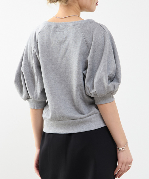 SOFFITTO（ソフィット）の「袖ボリュームスウェット（スウェット・レディース・ブラック/オフホワイト/トップグレー・FREE）」の5枚目の写真