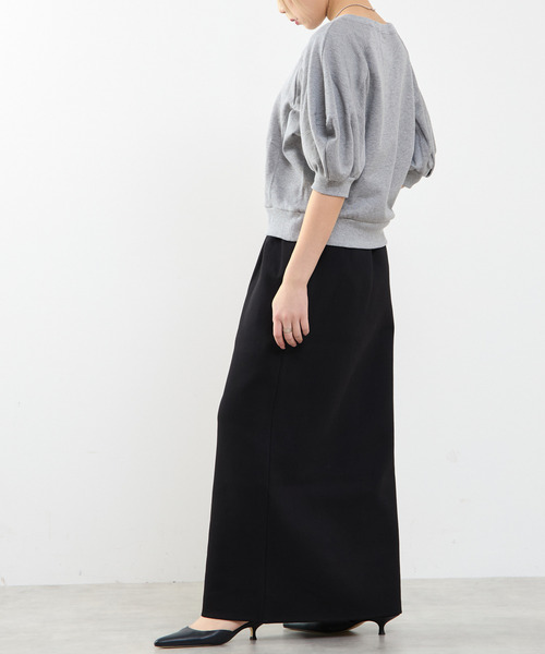 SOFFITTO（ソフィット）の「袖ボリュームスウェット（スウェット・レディース・ブラック/オフホワイト/トップグレー・FREE）」の7枚目の写真