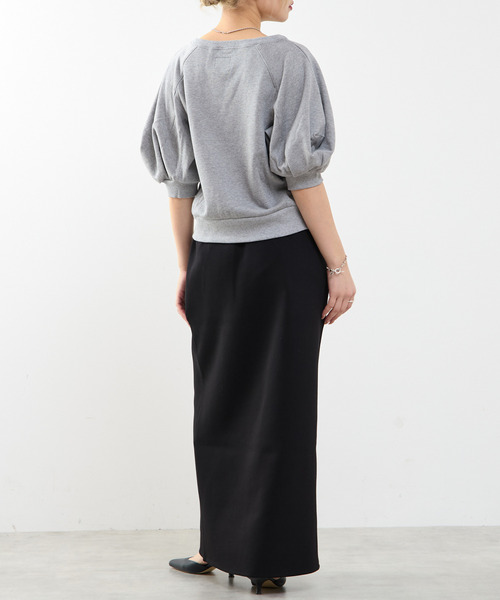 SOFFITTO（ソフィット）の「袖ボリュームスウェット（スウェット・レディース・ブラック/オフホワイト/トップグレー・FREE）」の9枚目の写真