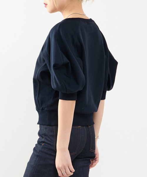 SOFFITTO（ソフィット）の「袖ボリュームスウェット（スウェット・レディース・ブラック/オフホワイト/トップグレー・FREE）」の18枚目の写真