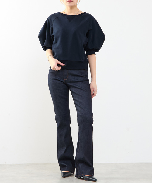 SOFFITTO（ソフィット）の「袖ボリュームスウェット（スウェット・レディース・ブラック/オフホワイト/トップグレー・FREE）」の21枚目の写真