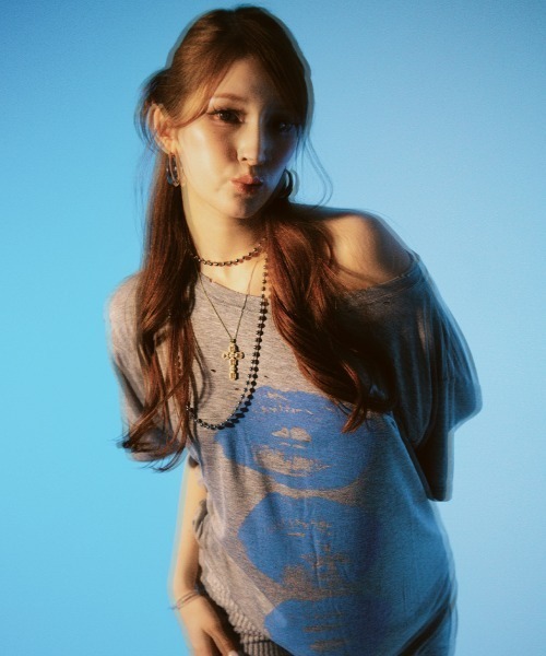 ROYAL FLASH（ロイヤルフラッシュ）の「MITSUKI/ミツキ/N Lip T-shirt（Tシャツ/カットソー・レディース・グレー/ホワイト・F）」の9枚目の写真