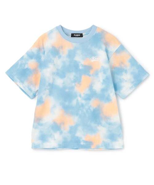 XLARGE KIDS（エクストララージキッズ）の「【人気商品再入荷】【直営店で取り扱い無し】タイダイプリント半袖Tシャツ（Tシャツ/カットソー・キッズ・グリーン/ブルー・90cm/130cm/110cm/120cm/140cm）」の2枚目の写真