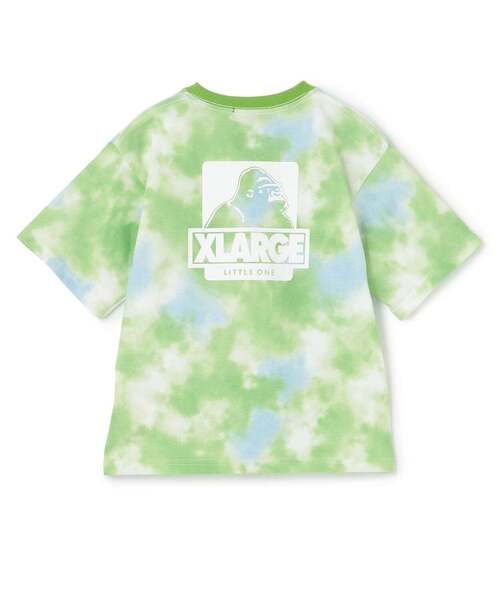 XLARGE KIDS（エクストララージキッズ）の「【人気商品再入荷】【直営店で取り扱い無し】タイダイプリント半袖Tシャツ（Tシャツ/カットソー・キッズ・グリーン/ブルー・90cm/130cm/110cm/120cm/140cm）」の3枚目の写真