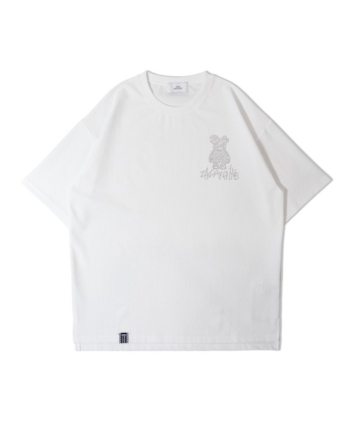 JACKROSE(ジャックローズ)の「2ND ARCHIVE-ラインストーン-SSTEE(Tシャツ/カットソー・メンズ・ブラック/ホワイト・FREE)」の4枚目の写真