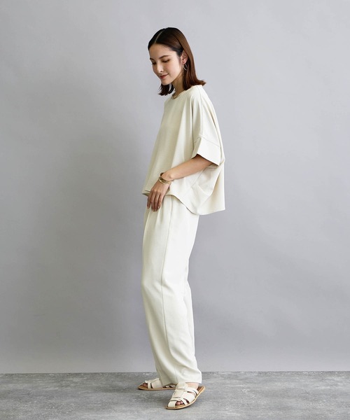 NICOLE white(ニコルホワイト)の「【セットアップ対応】半袖プルオーバー(シャツ/ブラウス・レディース・ネイビー/チャコールグレー/オフホワイト・FREE)」の22枚目の写真