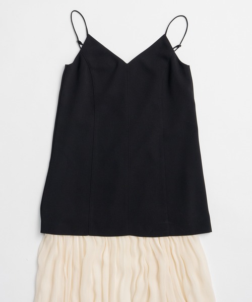 PRANK PROJECT(プランクプロジェクト)の「【2026Summer Pre-Order】コントラストファブリックキャミドレス / Contrast Fabric Cami Dress(ワンピース・レディース・ホワイト/ブラック・36/38)」の15枚目の写真