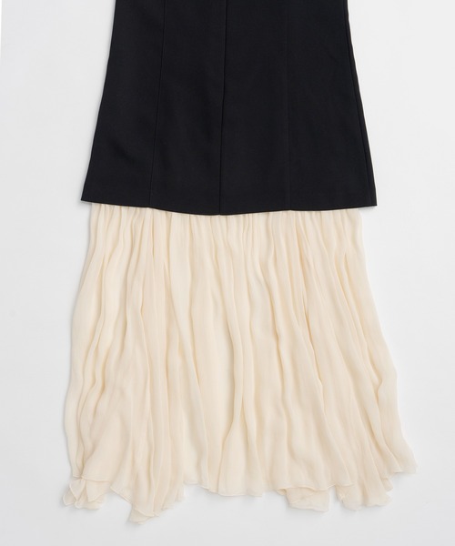 PRANK PROJECT(プランクプロジェクト)の「【2026Summer Pre-Order】コントラストファブリックキャミドレス / Contrast Fabric Cami Dress(ワンピース・レディース・ホワイト/ブラック・36/38)」の19枚目の写真