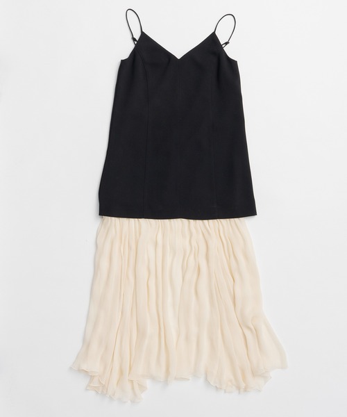 PRANK PROJECT(プランクプロジェクト)の「【2026Summer Pre-Order】コントラストファブリックキャミドレス / Contrast Fabric Cami Dress(ワンピース・レディース・ホワイト/ブラック・36/38)」の13枚目の写真