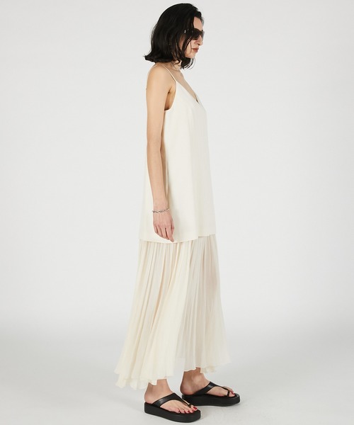 PRANK PROJECT(プランクプロジェクト)の「【2026Summer Pre-Order】コントラストファブリックキャミドレス / Contrast Fabric Cami Dress(ワンピース・レディース・ホワイト/ブラック・36/38)」の11枚目の写真