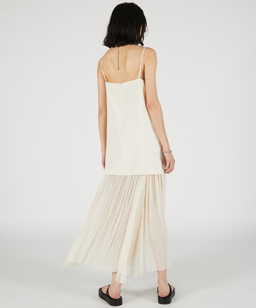 PRANK PROJECT(プランクプロジェクト)の「【2026Summer Pre-Order】コントラストファブリックキャミドレス / Contrast Fabric Cami Dress(ワンピース・レディース・ホワイト/ブラック・36/38)」の10枚目の写真