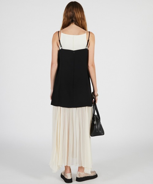 PRANK PROJECT(プランクプロジェクト)の「【2026Summer Pre-Order】コントラストファブリックキャミドレス / Contrast Fabric Cami Dress(ワンピース・レディース・ホワイト/ブラック・36/38)」の6枚目の写真