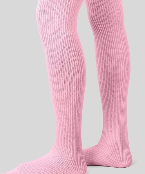 Zoe Ribbed Tights Soft Pink（タイツ/ストッキング）｜SWEDISH