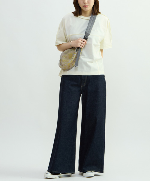 CONVERSE TOKYO（コンバーストウキョウ）の「MESH MOON SHOULDER BAG（ショルダーバッグ・レディース・ブラック/グレー/ベージュ・FREE）」の7枚目の写真