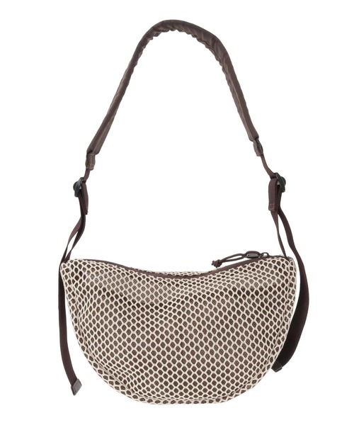 CONVERSE TOKYO（コンバーストウキョウ）の「MESH MOON SHOULDER BAG（ショルダーバッグ・レディース・ブラック/グレー/ベージュ・FREE）」の10枚目の写真