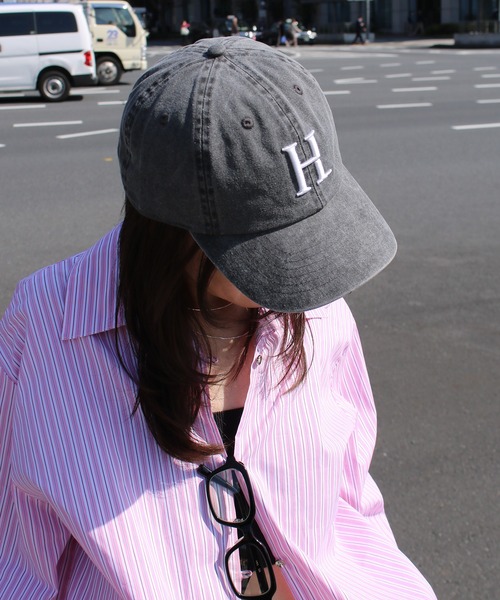 Scrap Book（スクラップブック）の「【Healthy DENIM】H-Cap（キャップ・レディース・ブラック・FREE）」の4枚目の写真