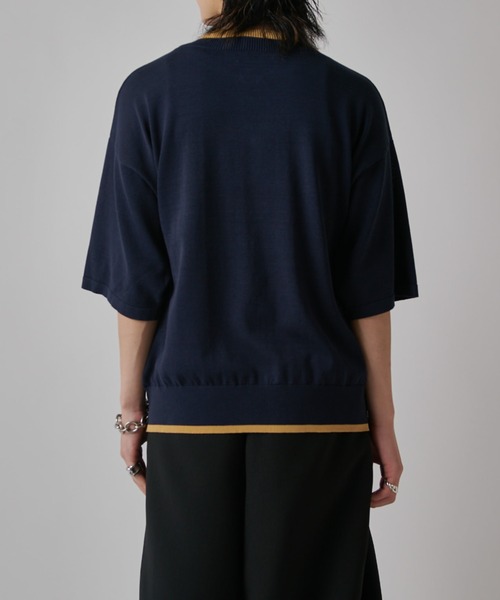 Lui's(ルイス)の「レイヤードヘンリーショートスリーブTシャツ(Tシャツ/カットソー・メンズ・ブラック/ブラウン/ネイビー・S/M)」の21枚目の写真