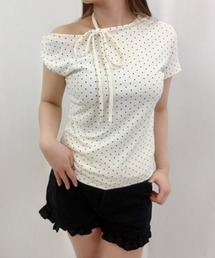 【ZOZOTOWN限定】ドットデザインカットトップス