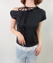 【ZOZOTOWN限定】ドットデザインカットトップス