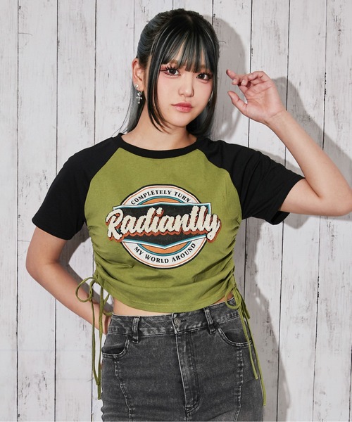 GORGE(ゴージ)の「《サイドドロスト・サガラロゴ刺繍》カットソー/Y2K/春夏/全4色(Tシャツ/カットソー・レディース・オフホワイト/カーキ/ボルドー/チャコール・F)」の16枚目の写真