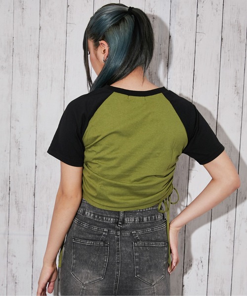 GORGE(ゴージ)の「《サイドドロスト・サガラロゴ刺繍》カットソー/Y2K/春夏/全4色(Tシャツ/カットソー・レディース・オフホワイト/カーキ/ボルドー/チャコール・F)」の12枚目の写真