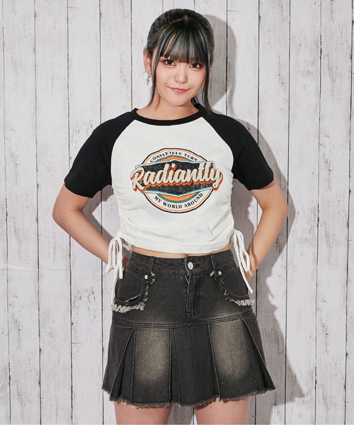 GORGE(ゴージ)の「《サイドドロスト・サガラロゴ刺繍》カットソー/Y2K/春夏/全4色(Tシャツ/カットソー・レディース・オフホワイト/カーキ/ボルドー/チャコール・F)」の10枚目の写真