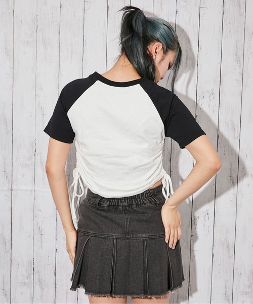 GORGE(ゴージ)の「《サイドドロスト・サガラロゴ刺繍》カットソー/Y2K/春夏/全4色(Tシャツ/カットソー・レディース・オフホワイト/カーキ/ボルドー/チャコール・F)」の8枚目の写真
