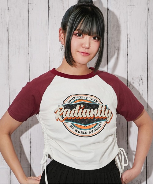 GORGE(ゴージ)の「《サイドドロスト・サガラロゴ刺繍》カットソー/Y2K/春夏/全4色(Tシャツ/カットソー・レディース・オフホワイト/カーキ/ボルドー/チャコール・F)」の6枚目の写真