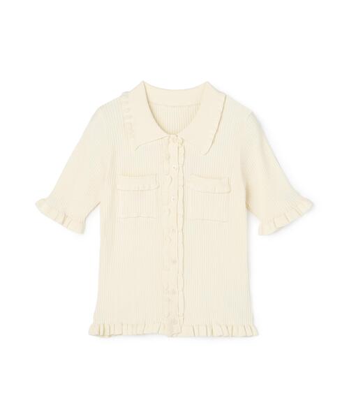 NATURAL BEAUTY BASIC(ナチュラルビューティーベーシック)の「フリルリブポケットカーディガン(カーディガン/ボレロ・レディース・レッド/ブラック/オフホワイト・フリ-)」の22枚目の写真