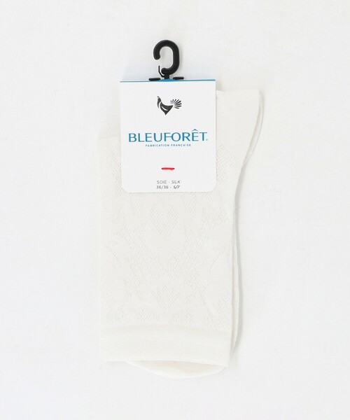 BLEU FORET(ブルーフォレ)の「<BLEU FORET> 6560 Baroque Lacy(ソックス/靴下・レディース・ホワイト/ブラック・FREE)」の2枚目の写真