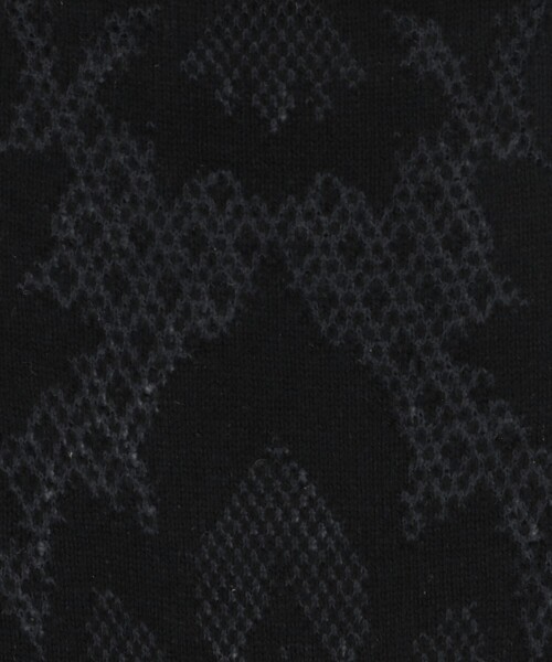 BLEU FORET(ブルーフォレ)の「<BLEU FORET> 6560 Baroque Lacy(ソックス/靴下・レディース・ホワイト/ブラック・FREE)」の3枚目の写真
