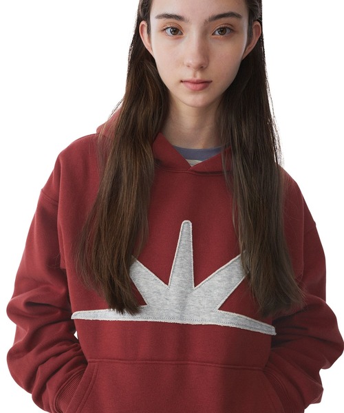 SUNLOVE（サンラブ）の「Daybreak Brushed Hoodie（パーカー・レディース・ブラック/アイボリー/ネイビー/カモフラージュ/ライトブルー/バーガンディー/ヘザーグレー・L/M/S/XL）」の6枚目の写真