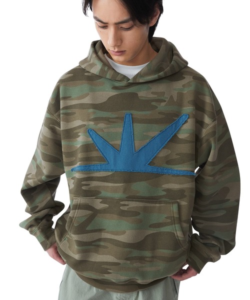 SUNLOVE（サンラブ）の「Daybreak Brushed Hoodie（パーカー・レディース・ブラック/アイボリー/ネイビー/カモフラージュ/ライトブルー/バーガンディー/ヘザーグレー・L/M/S/XL）」の7枚目の写真
