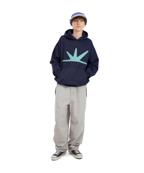 SUNLOVE（サンラブ）の「Daybreak Brushed Hoodie（パーカー・レディース・ブラック/アイボリー/ネイビー/カモフラージュ/ライトブルー/バーガンディー/ヘザーグレー・L/M/S/XL）」の15枚目の写真