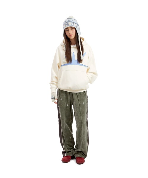 SUNLOVE（サンラブ）の「Daybreak Brushed Hoodie（パーカー・レディース・ブラック/アイボリー/ネイビー/カモフラージュ/ライトブルー/バーガンディー/ヘザーグレー・L/M/S/XL）」の11枚目の写真