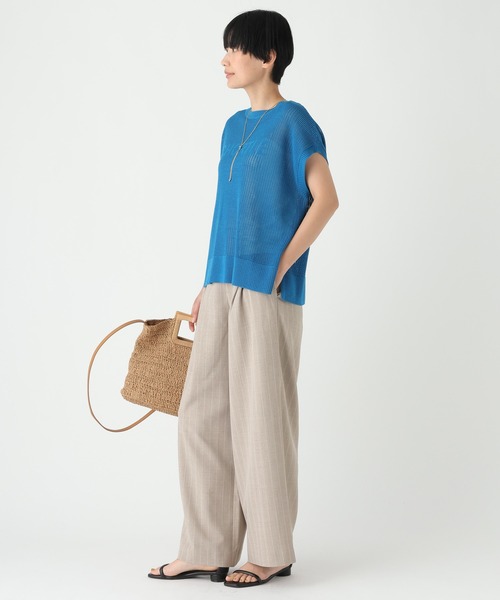 Elura（エルーラ）の「ピンストライプワイドパンツ/689405（その他パンツ・レディース・ベージュ/グレー・SMALL/MEDIUM）」の8枚目の写真