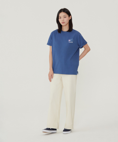 COVERNAT WOMAN（カバーナットウーマン）の「ウーマンオーバーサイズサマー旅行グラフィックTシャツダークブルー（Tシャツ/カットソー・レディース・その他・WS/WM）」の5枚目の写真