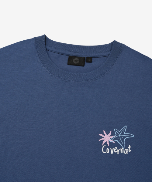COVERNAT WOMAN（カバーナットウーマン）の「ウーマンオーバーサイズサマー旅行グラフィックTシャツダークブルー（Tシャツ/カットソー・レディース・その他・WS/WM）」の7枚目の写真