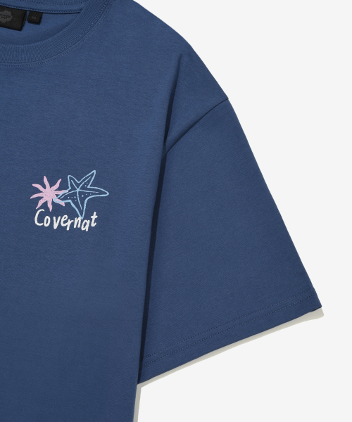 COVERNAT WOMAN（カバーナットウーマン）の「ウーマンオーバーサイズサマー旅行グラフィックTシャツダークブルー（Tシャツ/カットソー・レディース・その他・WS/WM）」の9枚目の写真