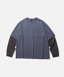 MOIF（モイフ）の「[SS26] LAYERED VENT L/S TEE / AIR FORCE BLUE（Tシャツ/カットソー）」