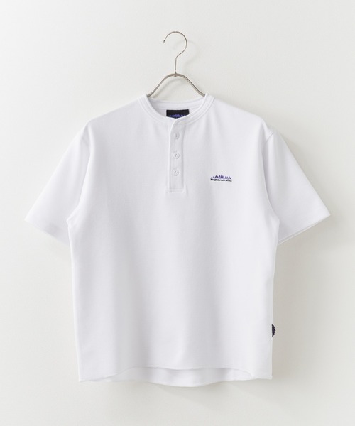 THOUSAND MILE(サウザンドマイル)の「THOUSAND MILE/サウザンドマイル ヘンリーネックワッフルTシャツ ロゴ刺繍 半袖Tシャツ 秋 秋服 2026年秋冬(Tシャツ/カットソー・レディース・ホワイト/ブラック・XS)」の10枚目の写真