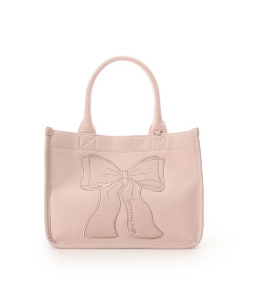 SAMANTHAVEGA(サマンサベガ)の「リボン刺繍ハンドバッグ(ハンドバッグ・レディース・ホワイト/ピンク/ブラック・FREE)」の16枚目の写真