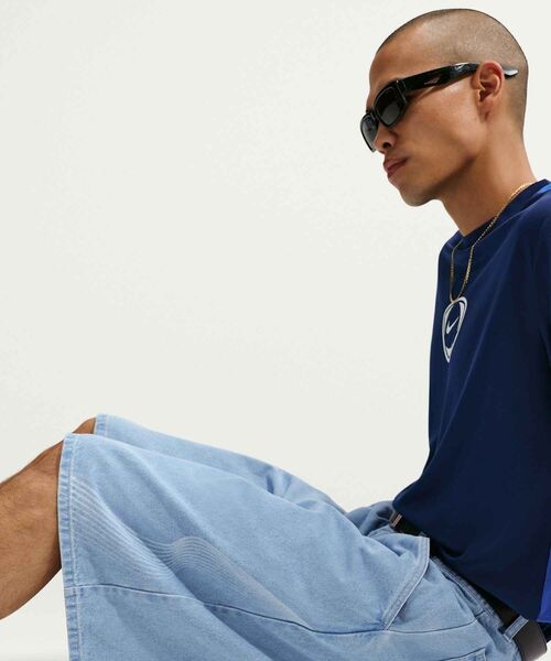 NIKE(ナイキ)の「ナイキ スポーツウェア メンズ デニム ショートパンツ / Nike Sportswear Men's Denim Shorts IR6783-493 Ashen Slate(デニムパンツ・メンズ・グレー・40/38/36/34/32/30/28)」の4枚目の写真
