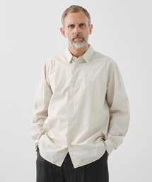 【ATON / エイトン】SHRINK COTTON LAWN OVERSIZED SHIRT