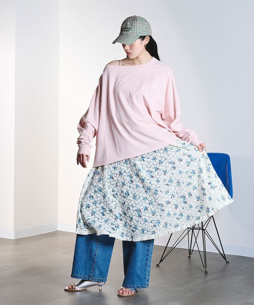 ROSE BUD（ローズバッド）の「(CREOLME)EMBROIDERY CAP（キャップ・レディース・バーガンディー/ピンク・ONE SIZE）」の6枚目の写真