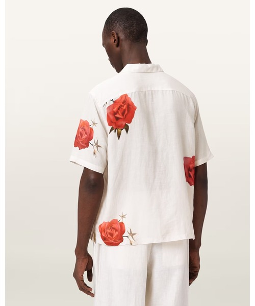 ALLSAINTS(オールセインツ)の「FLEUR FAZED BOXY SHORT SLEEVE SHIRT | FLEUR FAZED ボクシー 半袖 シャツ(シャツ/ブラウス・メンズ・ホワイト系その他・XS/S)」の7枚目の写真