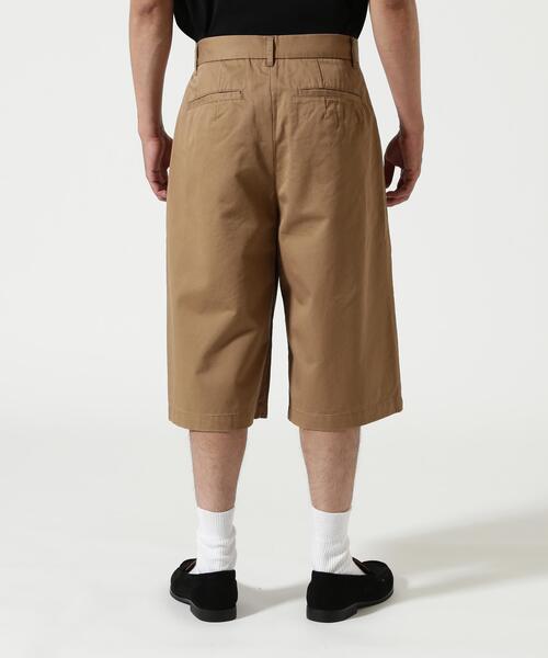 Toironier(トワロニエ)の「Toironier/トワロニエ/2TUCK LONG SHORTS(その他パンツ・メンズ・キャメル/ブラック・2/1)」の12枚目の写真