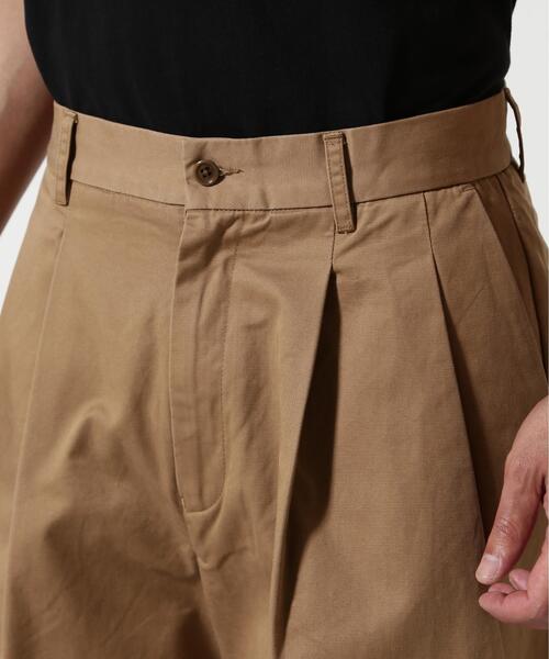 Toironier(トワロニエ)の「Toironier/トワロニエ/2TUCK LONG SHORTS(その他パンツ・メンズ・キャメル/ブラック・2/1)」の13枚目の写真
