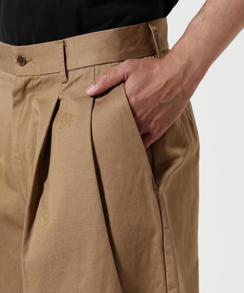 Toironier(トワロニエ)の「Toironier/トワロニエ/2TUCK LONG SHORTS(その他パンツ・メンズ・キャメル/ブラック・2/1)」の14枚目の写真