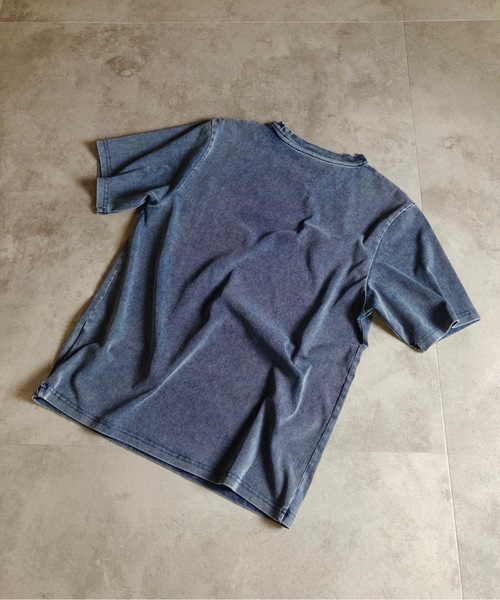 MMMM(エムエムエムエム)の「MMMM/ ライトニットデニム/ポケットTEE(Tシャツ/カットソー・メンズ・グレー/ブルー/ライトブルー/ライトグレー・MEDIUM/LARGE/X-LARGE)」の12枚目の写真